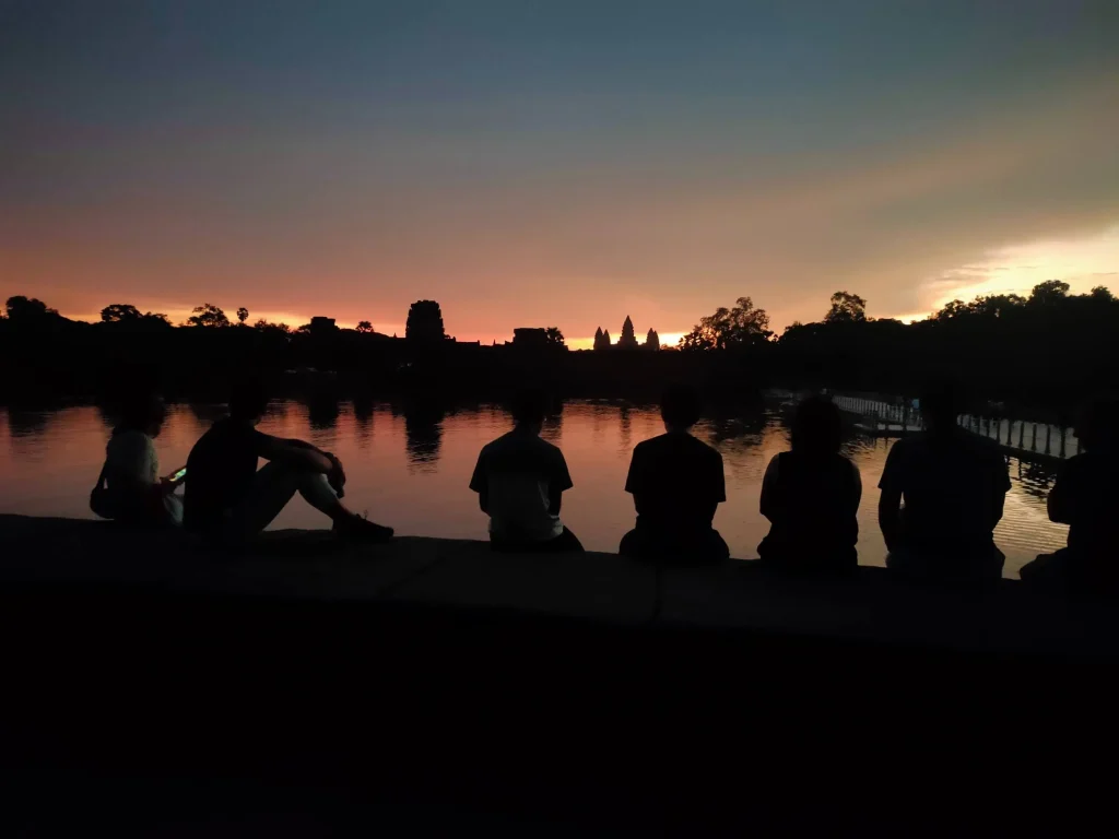 Amanecer en Angkor Wat, Siem Reap – Templo jemer al atardecer